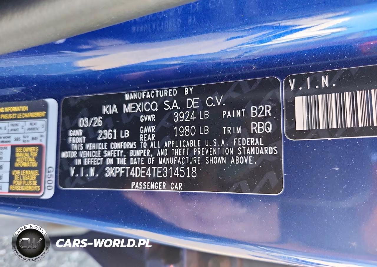 2026 Kia K4 Lxs VIN:3KPFT4DE4TE314518 - 13
