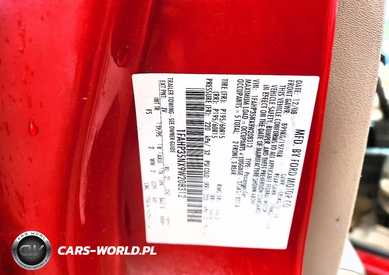 2009 Ford Focus Se VIN:1FAHP35NX9W208312 - 12