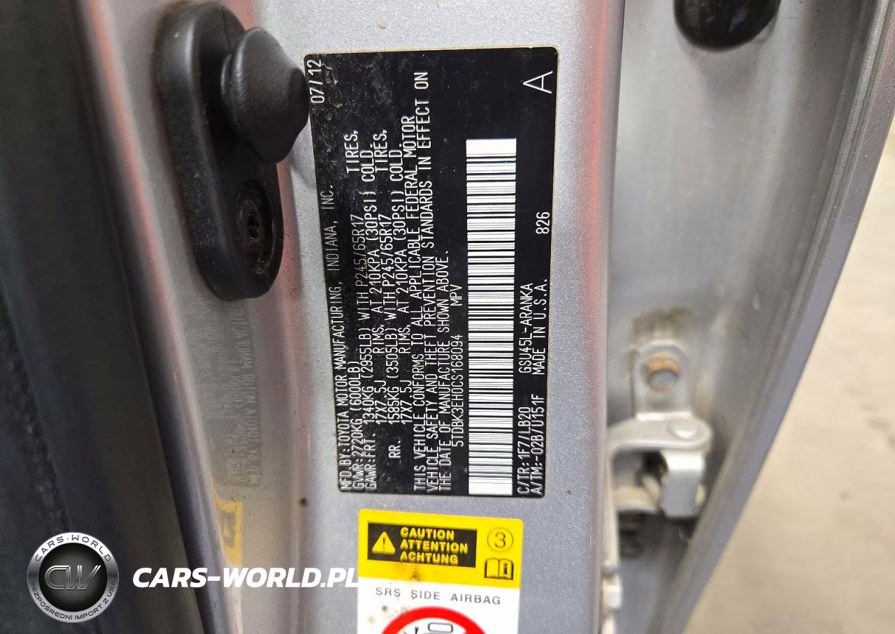 2012 Toyota Highlander Se VIN:5TDBK3EH0CS168094 - 13
