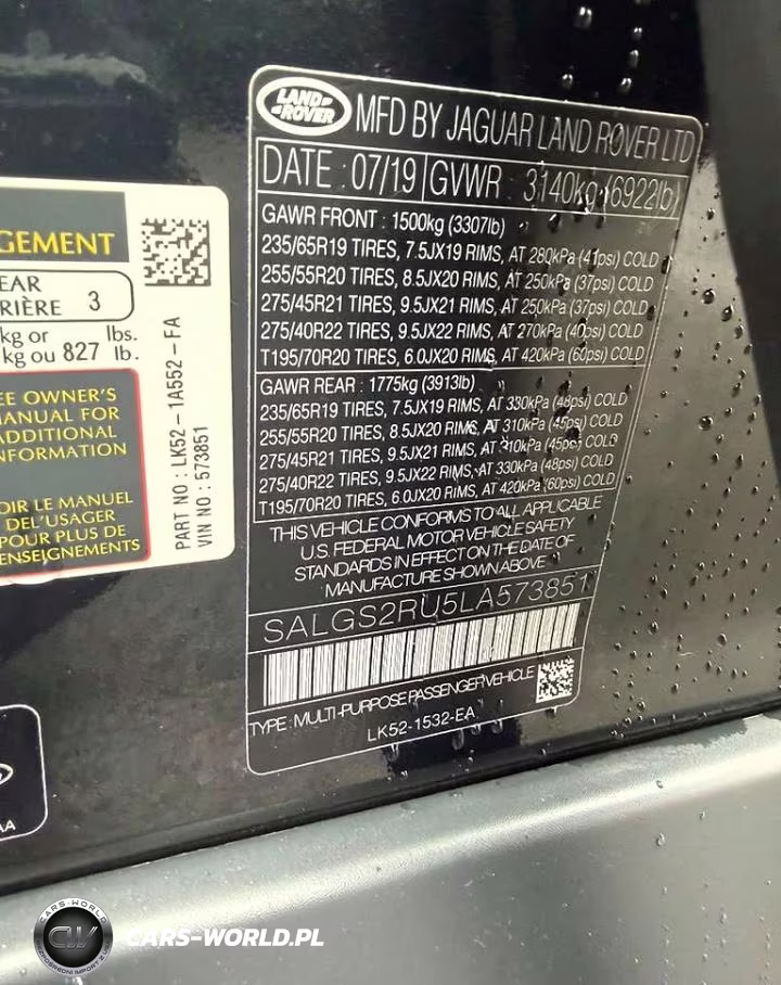 2020 Land Rover Range Rover Hse VIN:SALGS2RU5LA573851 - 10