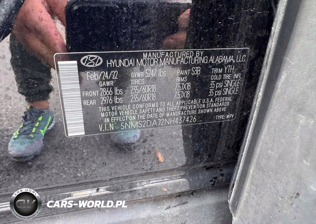 2022 Hyundai Santa Fe Sel VIN:5NMS2DAJ2NH437426 - 12