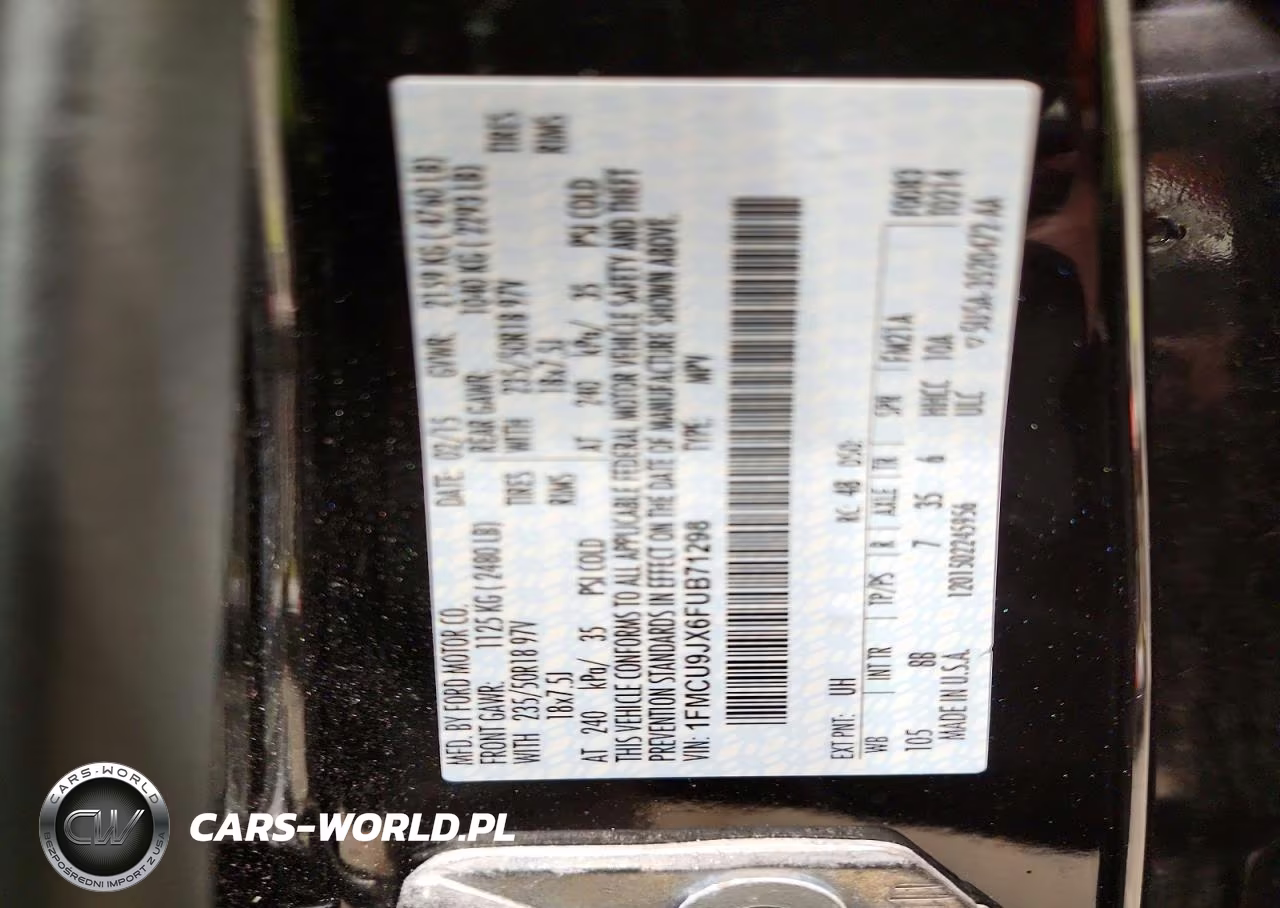 2015 Ford Escape Titanium VIN:1FMCU9JX6FUB71298 - 13