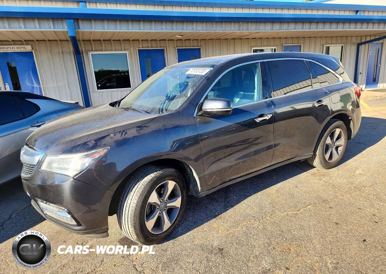 2016 Acura Mdx VIN:5FRYD4H21GB039808 - 1
