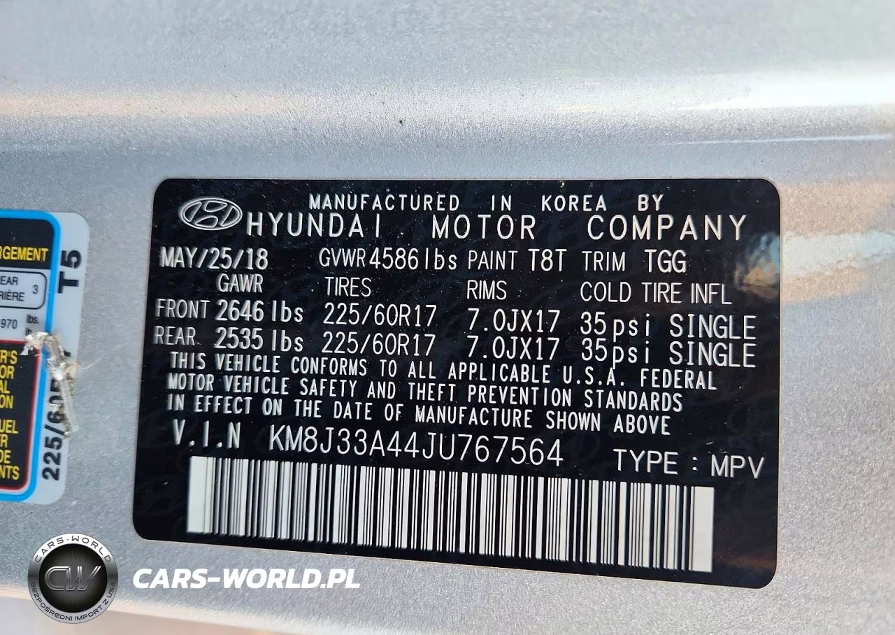 2018 Hyundai Tucson Sel VIN:KM8J33A44JU767564 - 14