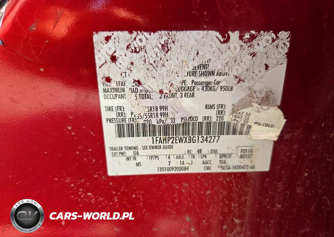 2011 Ford Taurus Sel VIN:1FAHP2EWXBG134277 - 12