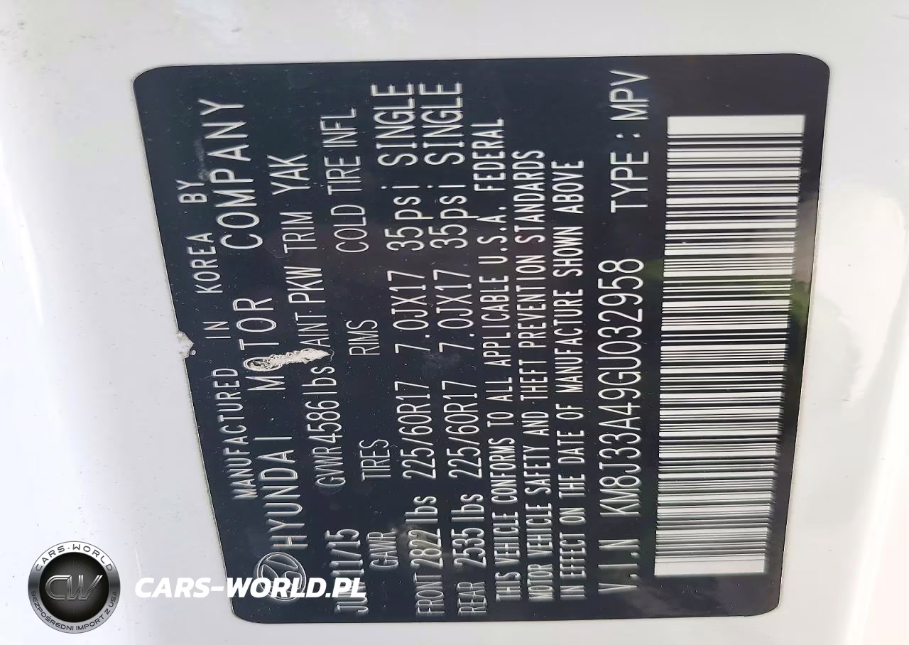 2016 Hyundai Tucson Se VIN:KM8J33A49GU032958 - 13