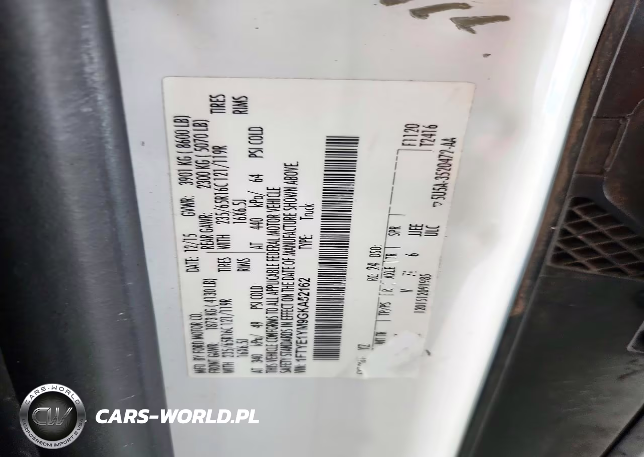 2016 Ford Transit-150 VIN:1FTYE1YM9GKA52162 - 12