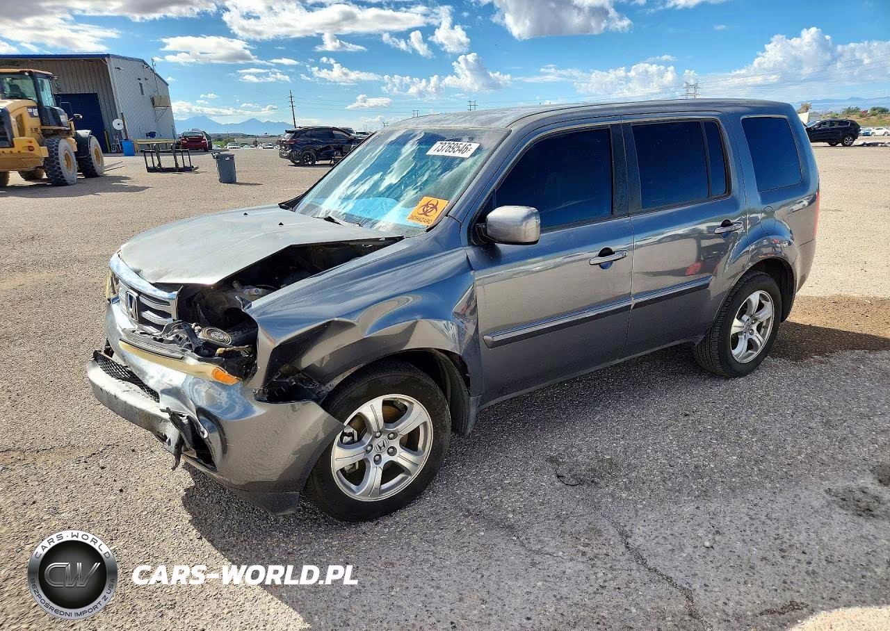 2012 Honda Pilot Ex VIN:5FNYF3H49CB037676 - 1