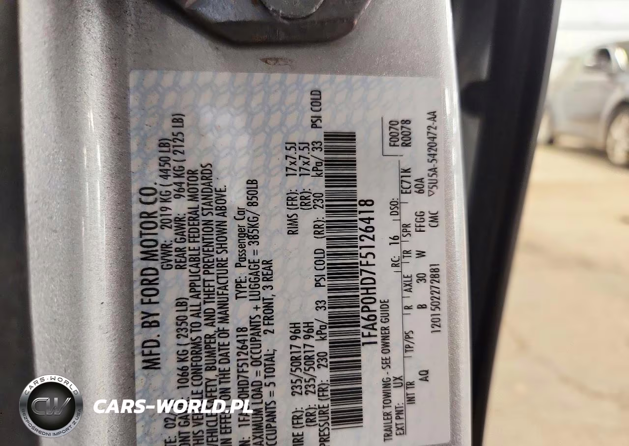 2015 Ford Fusion Se VIN:1FA6P0HD7F5126418 - 12