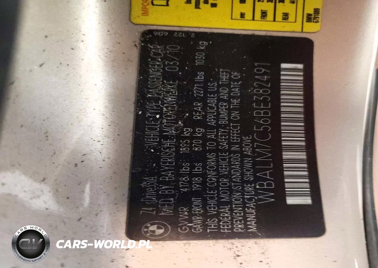 2011 BMW Z4 Sdrive35I VIN:WBALM7C56BE382491 - 12