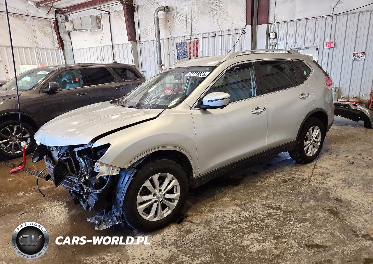 2016 Nissan Rogue Sv VIN:KNMAT2MT5GP655915 - 1