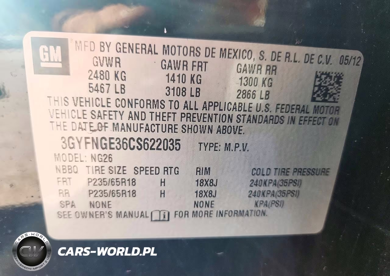 2012 Cadillac Srx VIN:3GYFNGE36CS622035 - 13