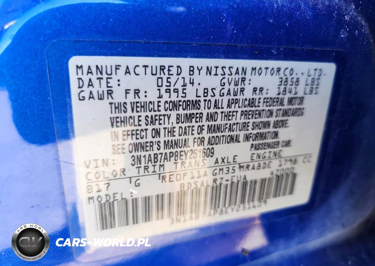2014 Nissan Sentra Sr VIN:3N1AB7AP8EY251609 - 12