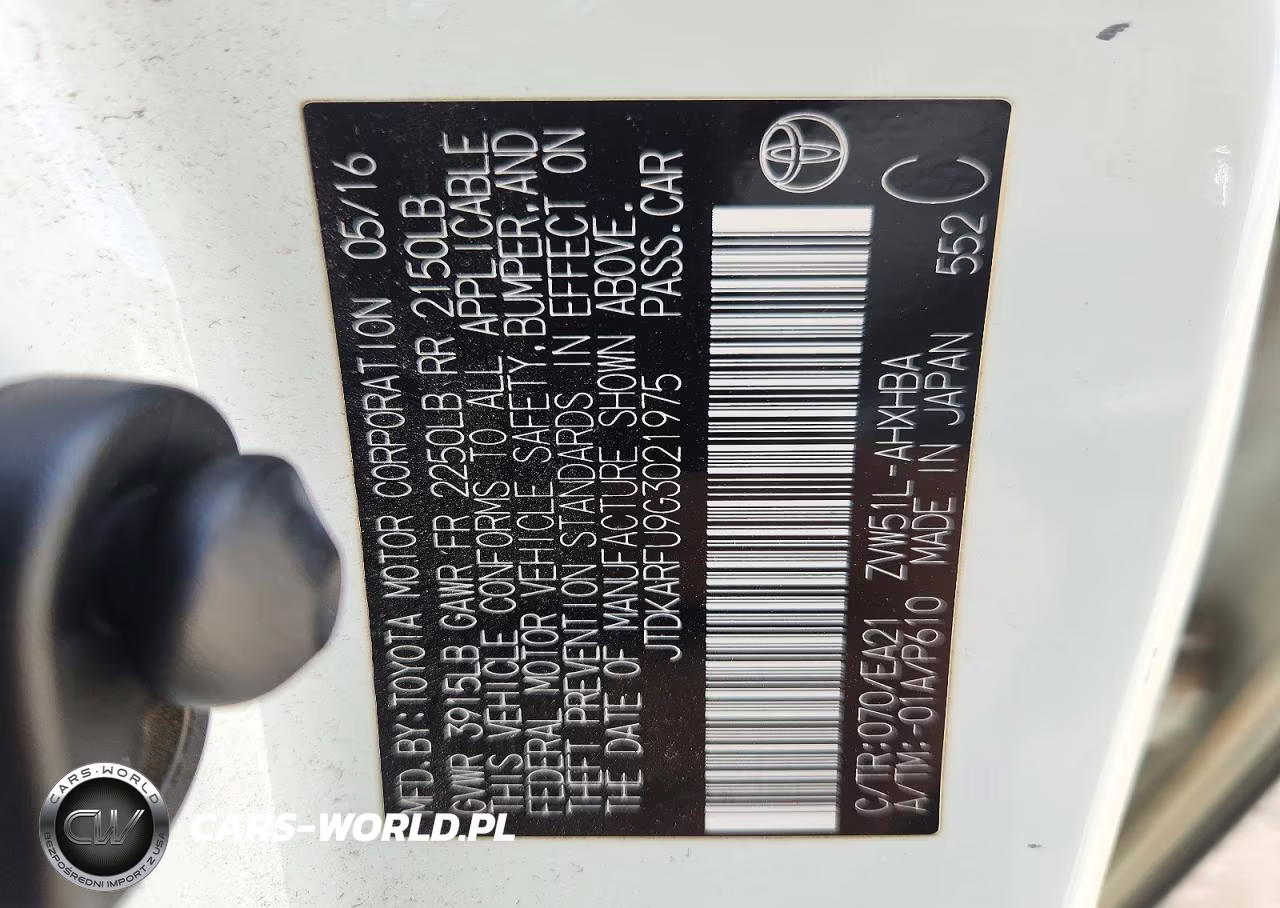 2016 Toyota Prius Three Touring VIN:JTDKARFU9G3021975 - 12