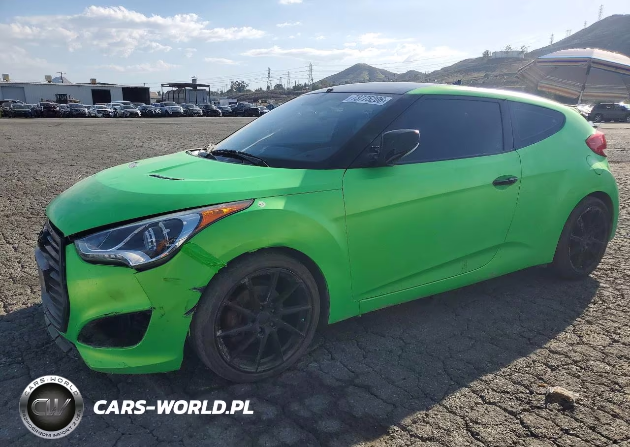 2015 Hyundai Veloster Turbo VIN:KMHTC6AE0FU221712 - 1