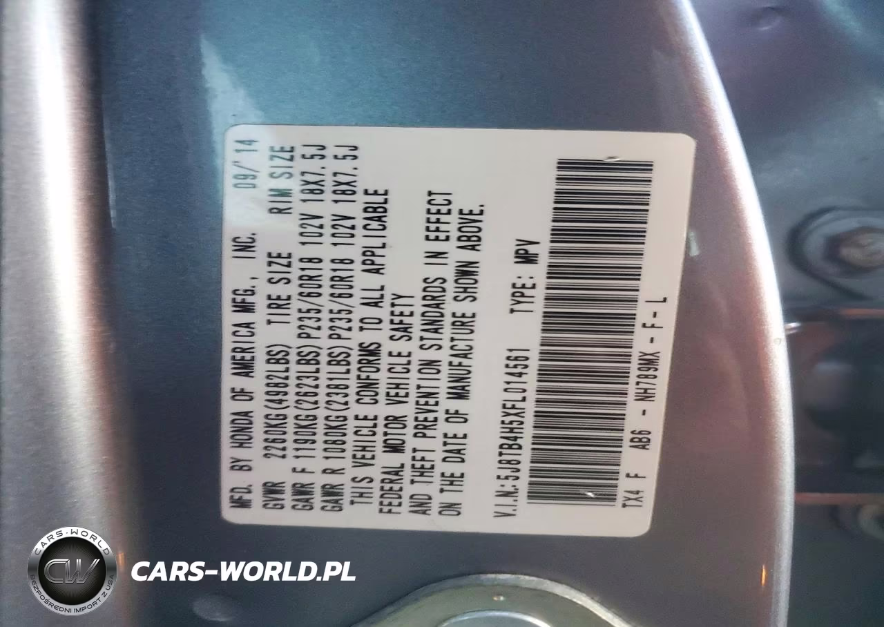 2015 Acura Rdx Technology VIN:5J8TB4H5XFL014561 - 13