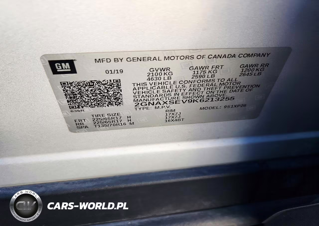2019 Chevrolet Equinox Ls VIN:2GNAXSEV9K6213255 - 13