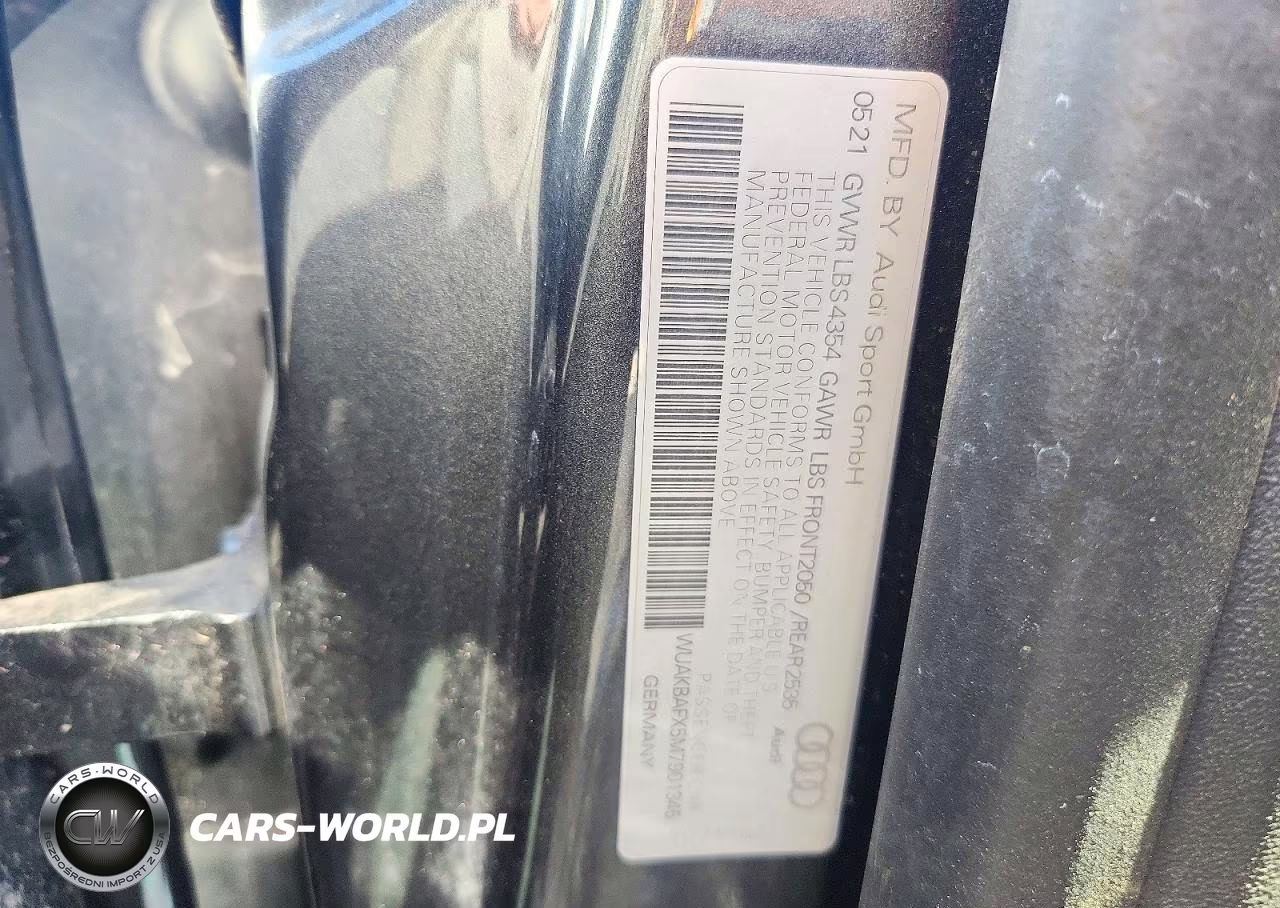 2021 Audi R8 VIN:WUAKBAFX5M7901345 - 12