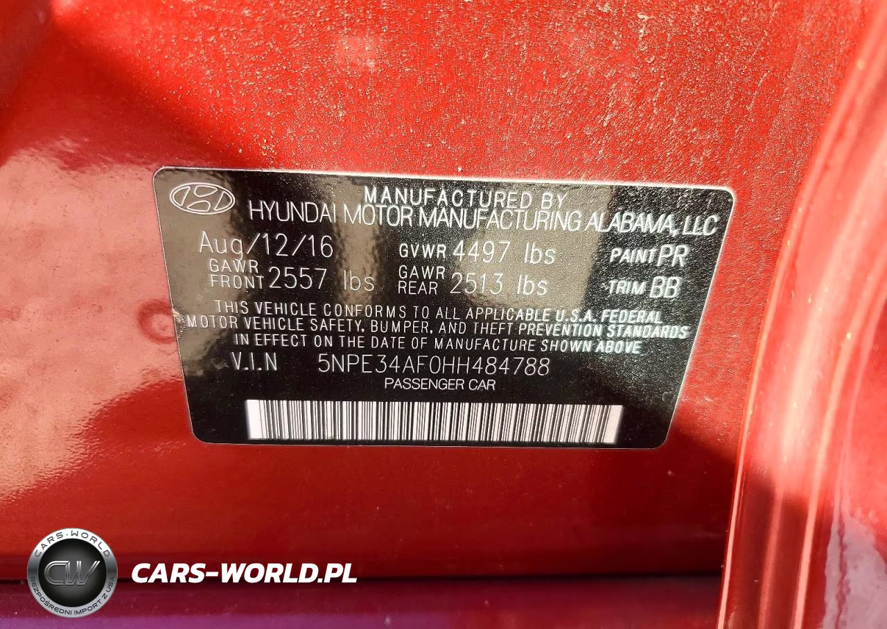 2017 Hyundai Sonata Se VIN:5NPE34AF0HH484788 - 13