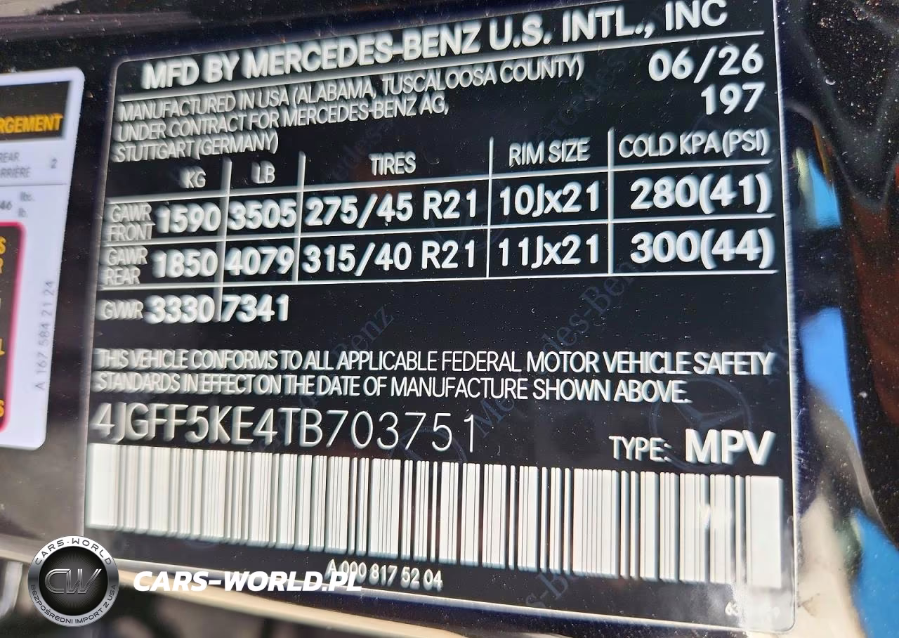 2026 Mercedes-Benz Gls 450 4Matic VIN:4JGFF5KE4TB703751 - 13