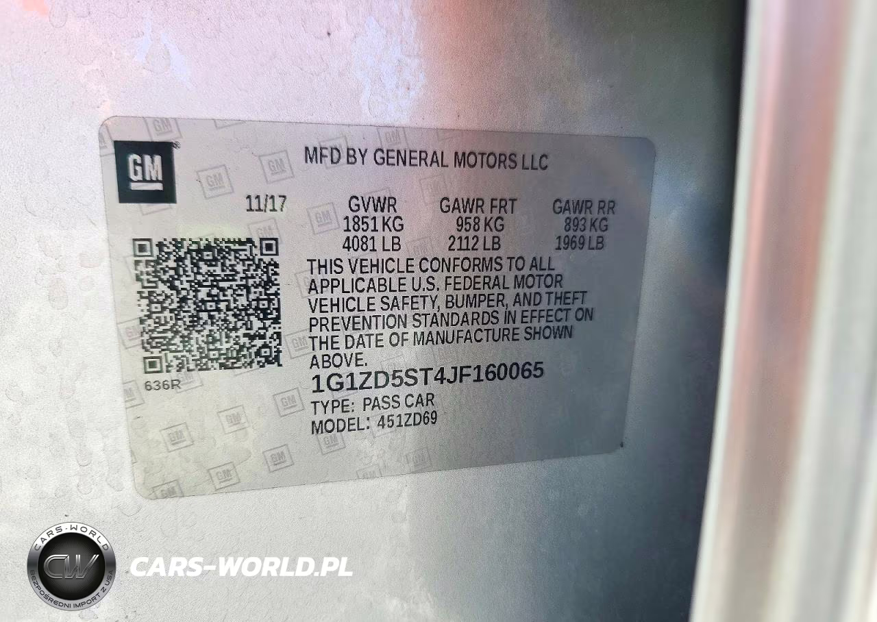 2018 Chevrolet Malibu Lt VIN:1G1ZD5ST4JF160065 - 12