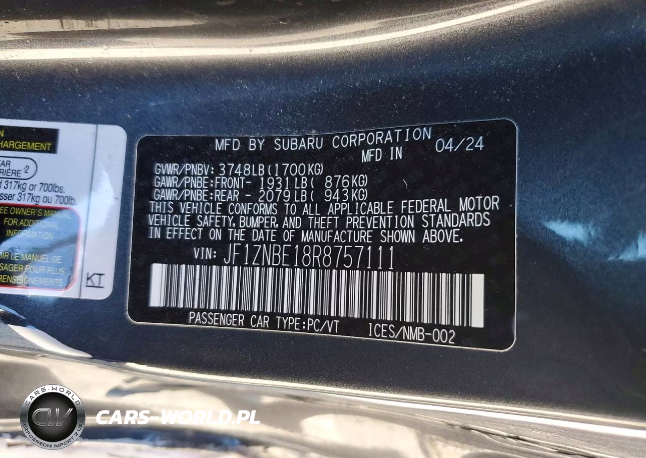 2024 Toyota Gr 86 Premium VIN:JF1ZNBE18R8757111 - 12