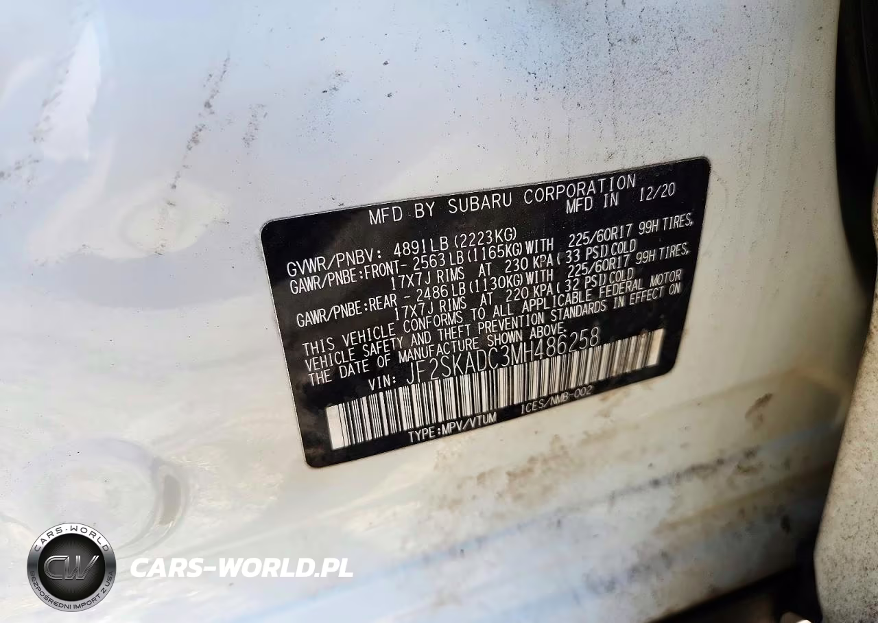 2021 Subaru Forester VIN:JF2SKADC3MH486258 - 13
