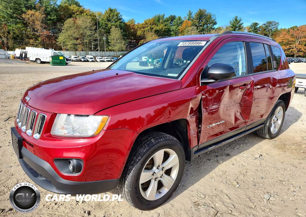 2012 Jeep Compass Latitude VIN:1C4NJDEB7CD578131 - 1
