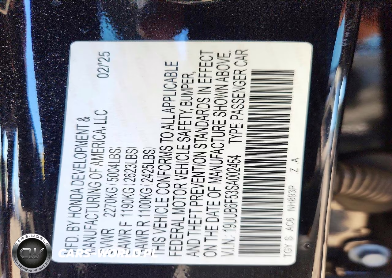 2025 Acura Tlx A-Spec VIN:19UUB6F53SA002454 - 12