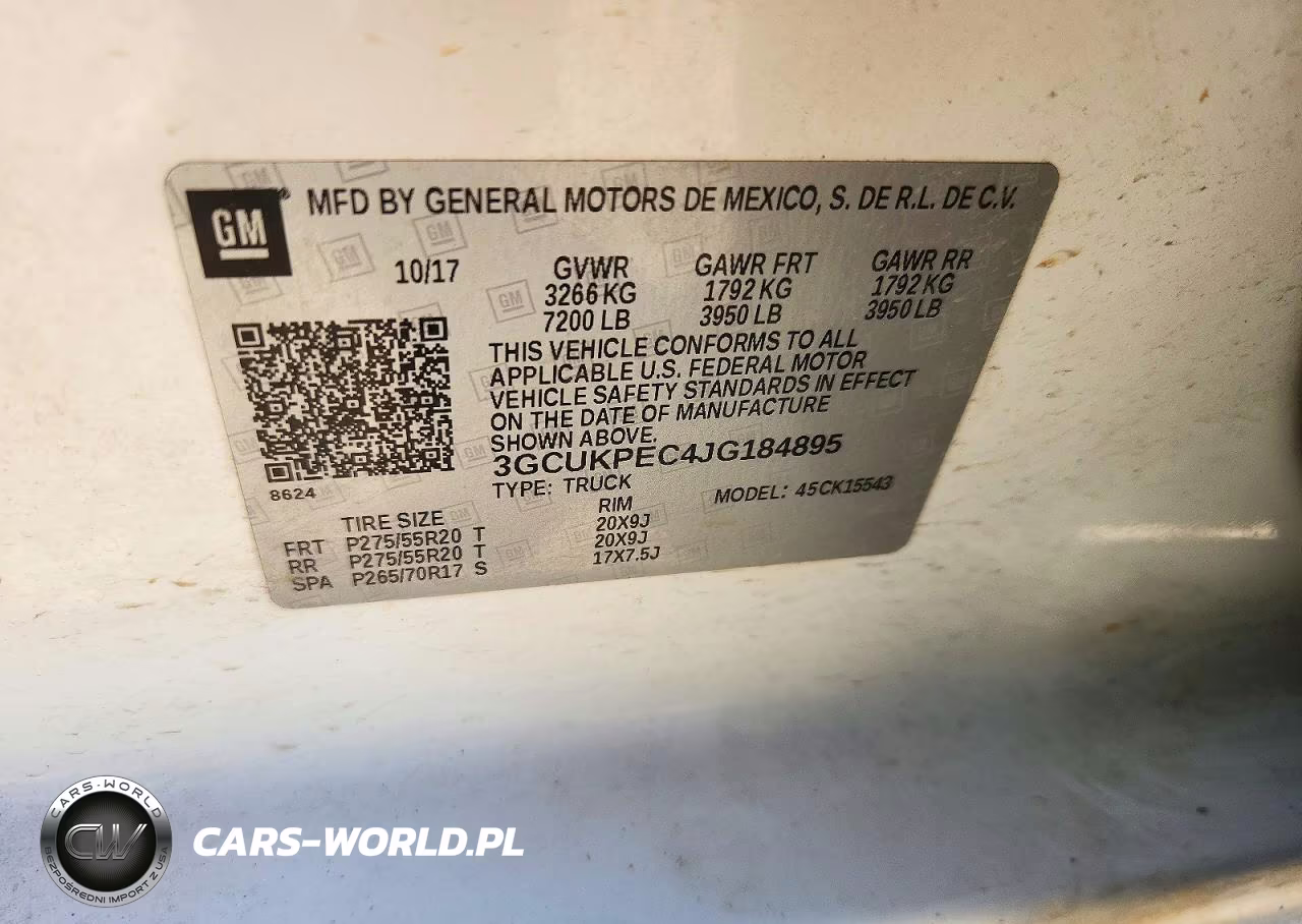 2018 Chevrolet Silver1500 VIN:3GCUKPEC4JG184895 - 12