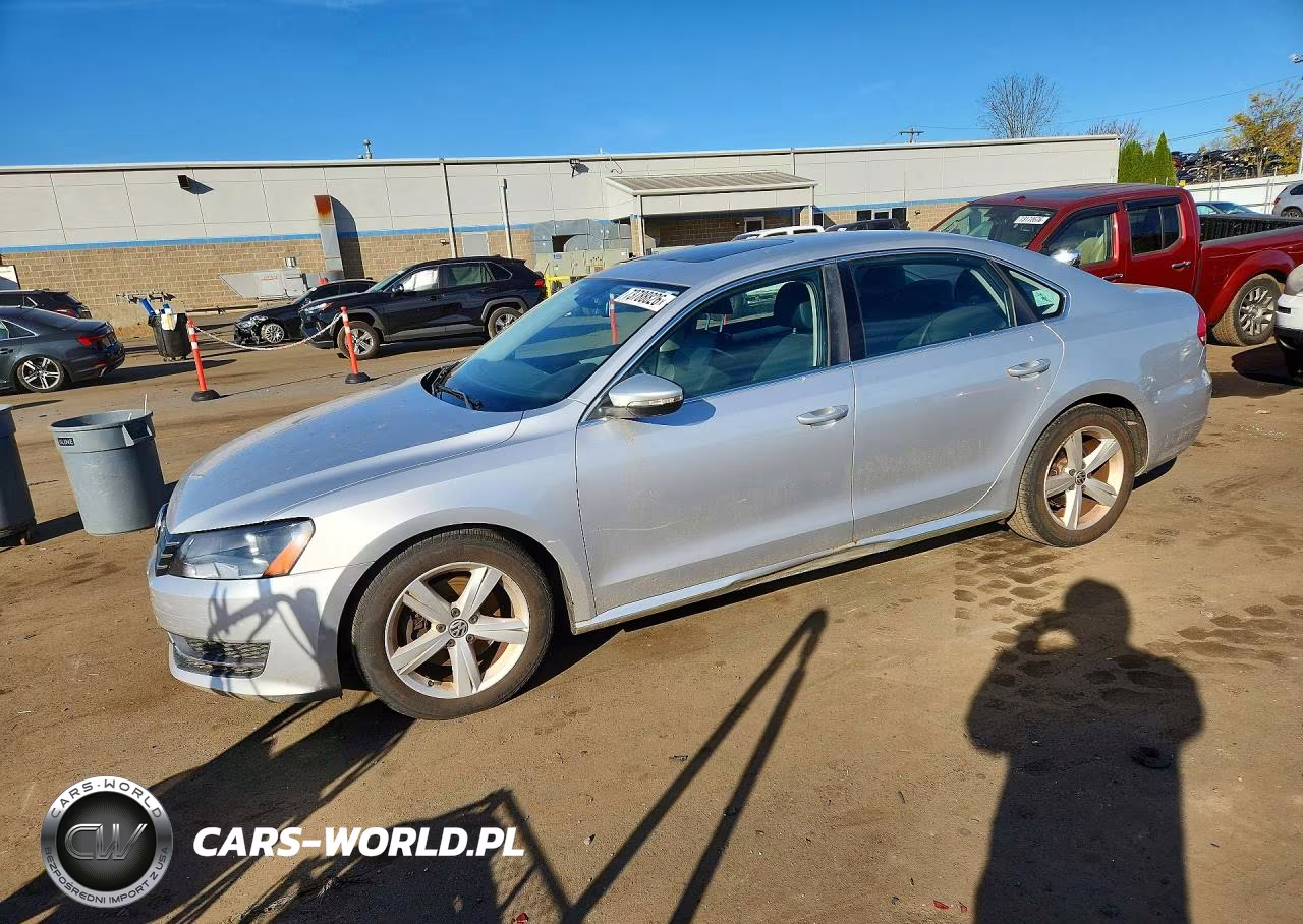 2012 Volkswagen Passat Se VIN:1VWBP7A30CC099134 - 1