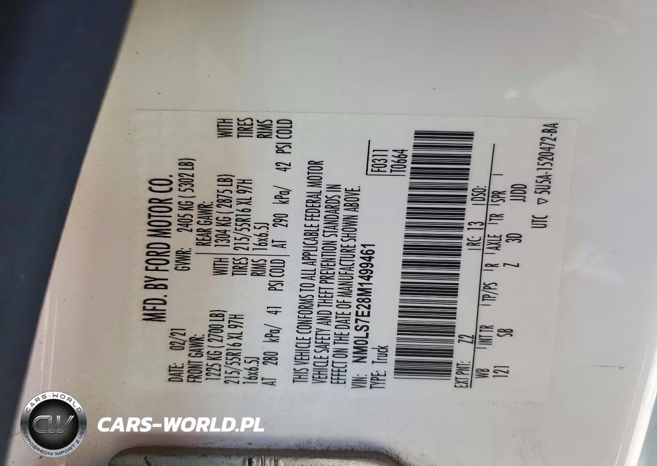 2021 Ford Transit Connect Xl VIN:NM0LS7E28M1499461 - 13