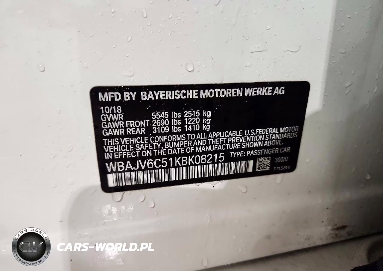 2019 BMW 640 Xigt VIN:WBAJV6C51KBK08215 - 13