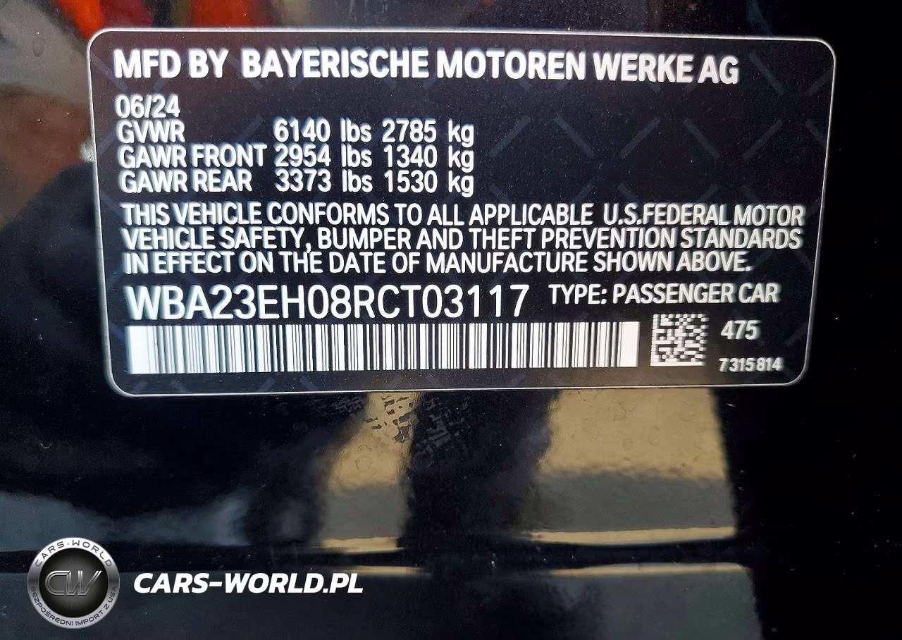 2024 BMW 740 I VIN:WBA23EH08RCT03117 - 12