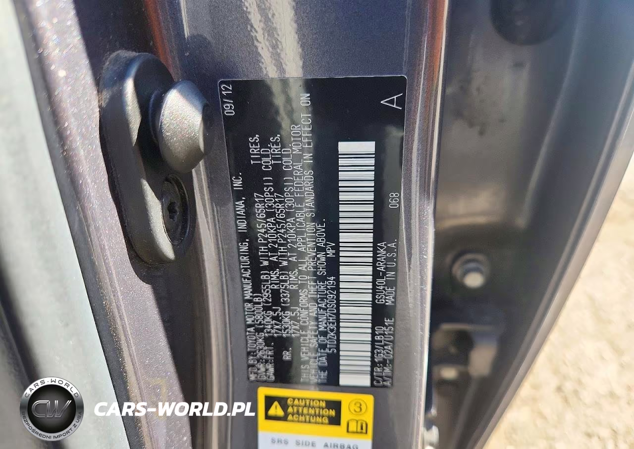 2013 Toyota Highlander Se VIN:5TDZK3EH7DS092194 - 14