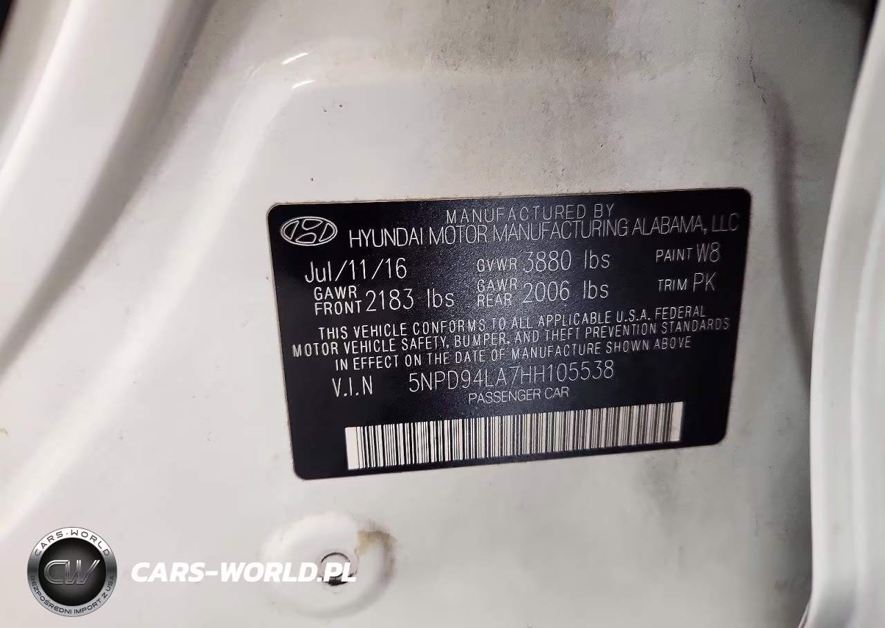 2017 Hyundai Elantra Eco VIN:5NPD94LA7HH105538 - 12