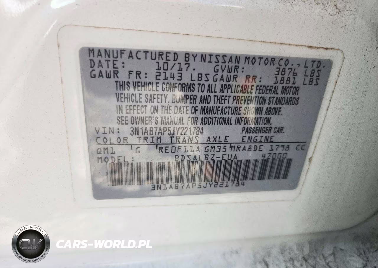 2018 Nissan Sentra S VIN:3N1AB7AP5JY221784 - 13