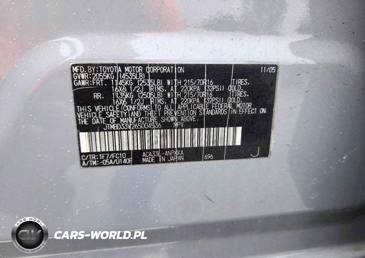 2006 Toyota Rav4 Base VIN:JTMBD33V265004536 - 13