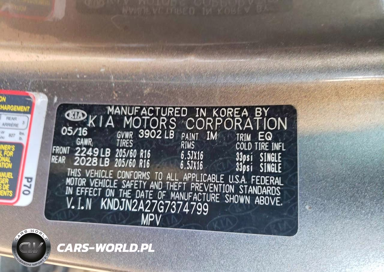 2016 Kia Soul VIN:KNDJN2A27G7374799 - 12