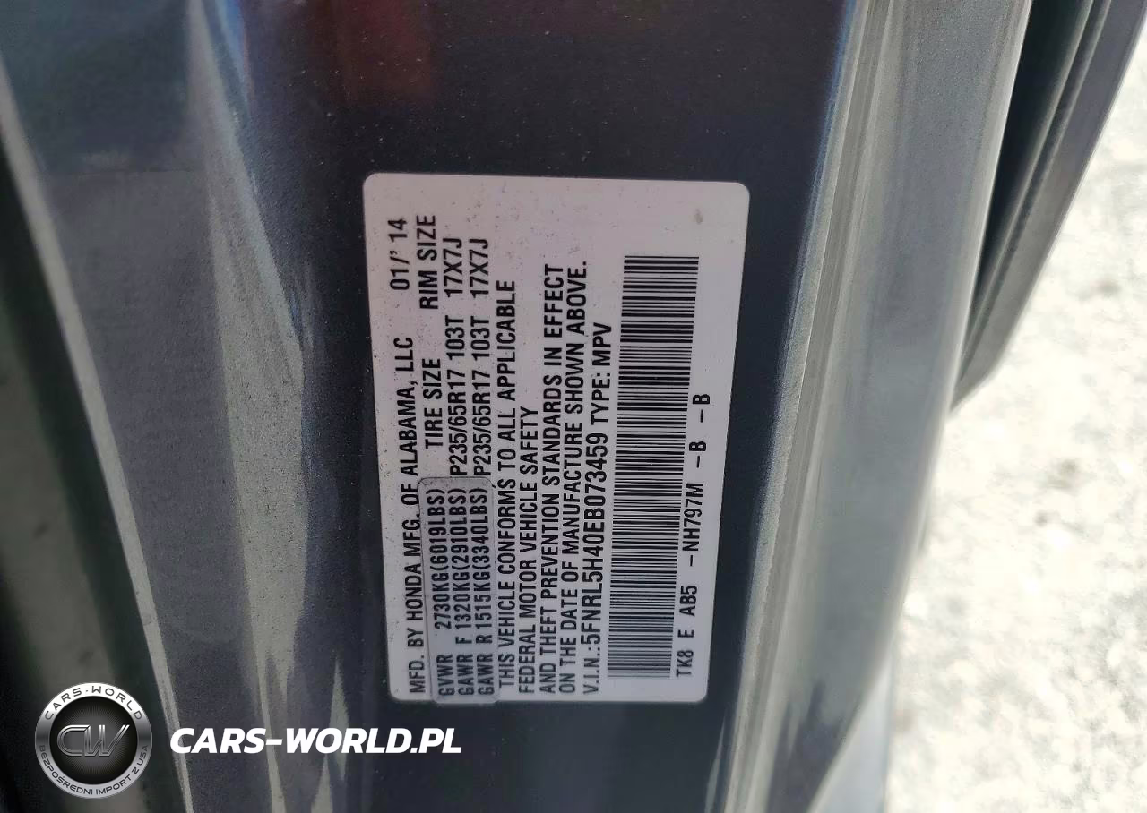 2014 Honda Odyssey Ex VIN:5FNRL5H40EB073459 - 13