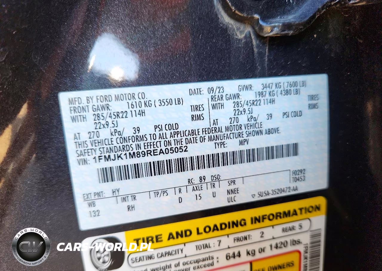 2024 Ford Expedition Max Platinum VIN:1FMJK1M89REA05052 - 13