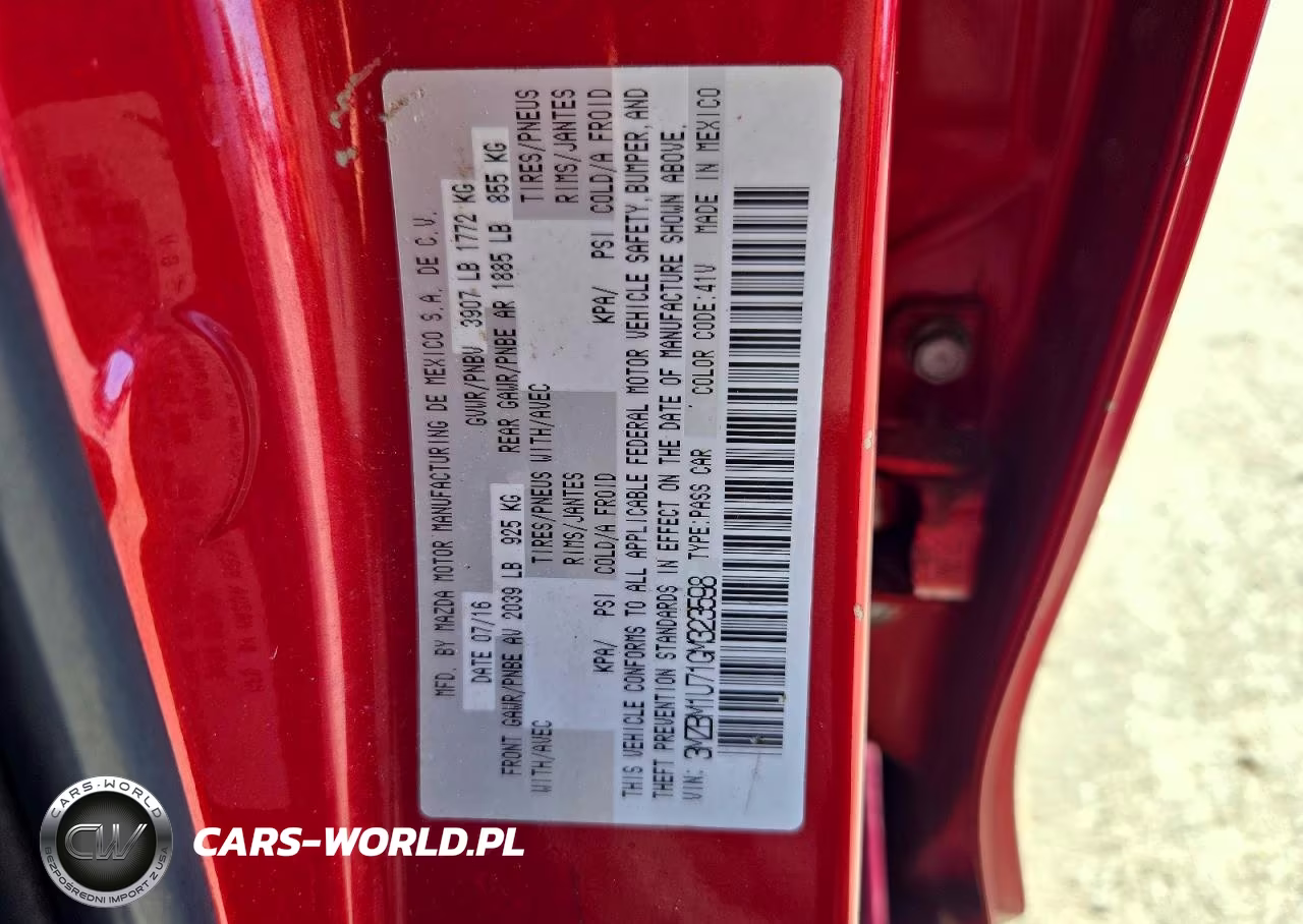 2016 Mazda 3 Sport VIN:3MZBM1U71GM323598 - 12
