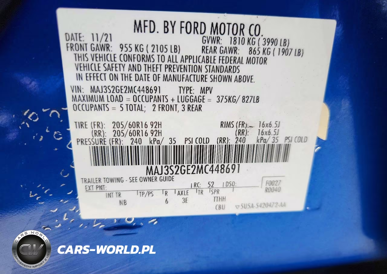 2021 Ford Ecosport Se VIN:MAJ3S2GE2MC448691 - 12