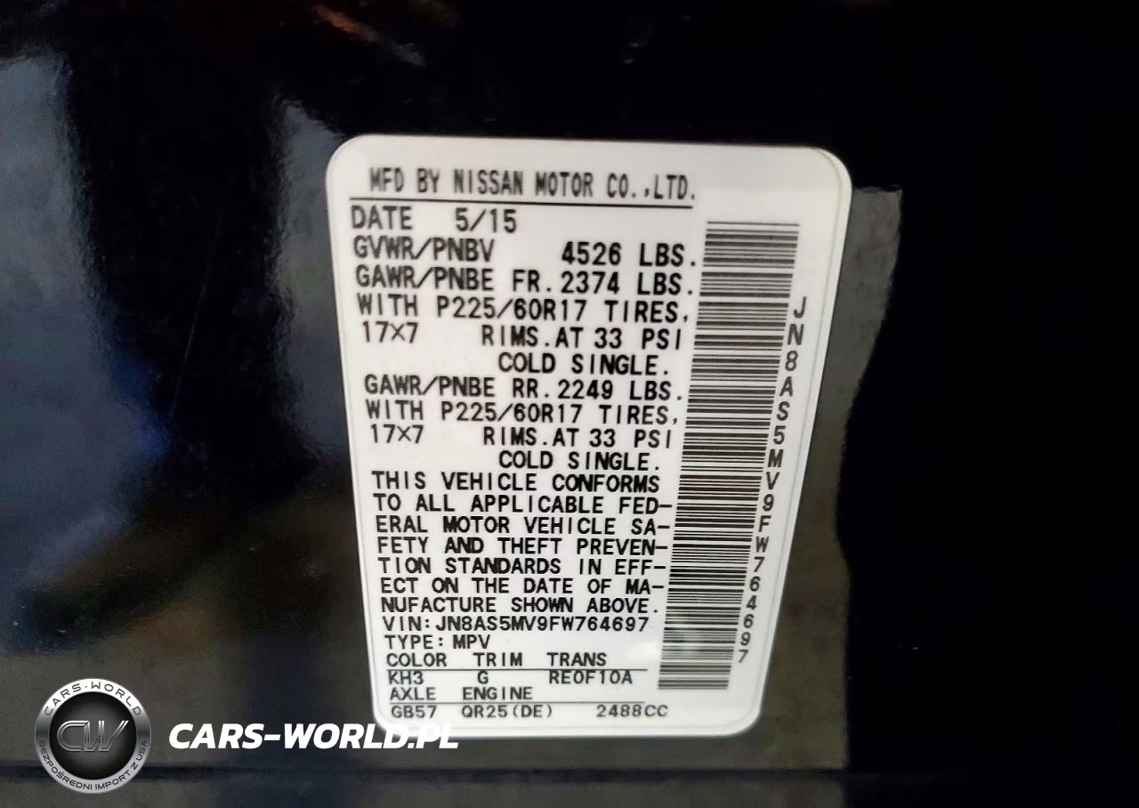 2015 Nissan Rogue Select S VIN:JN8AS5MV9FW764697 - 13