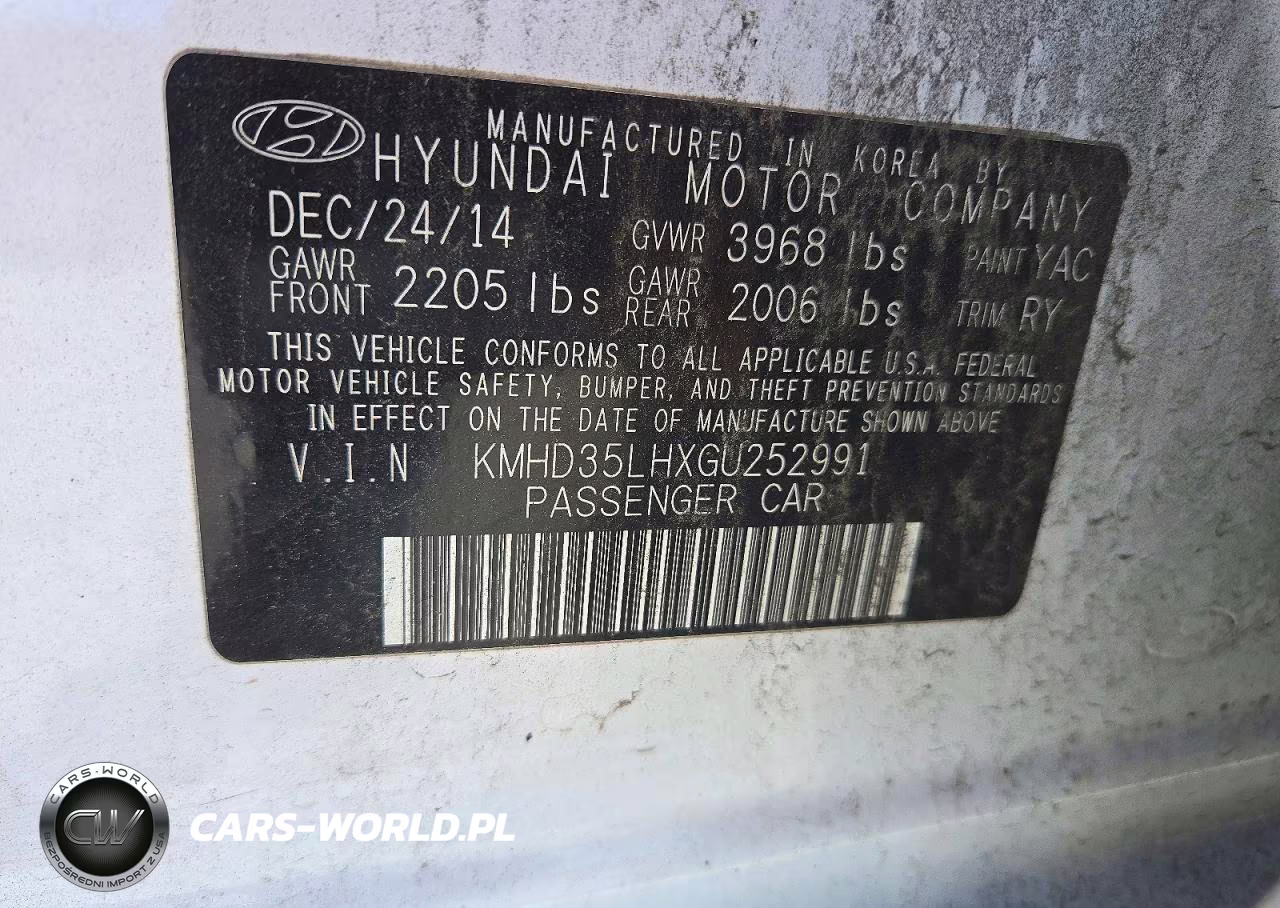 2016 Hyundai Elantra Gt Base VIN:KMHD35LHXGU252991 - 12