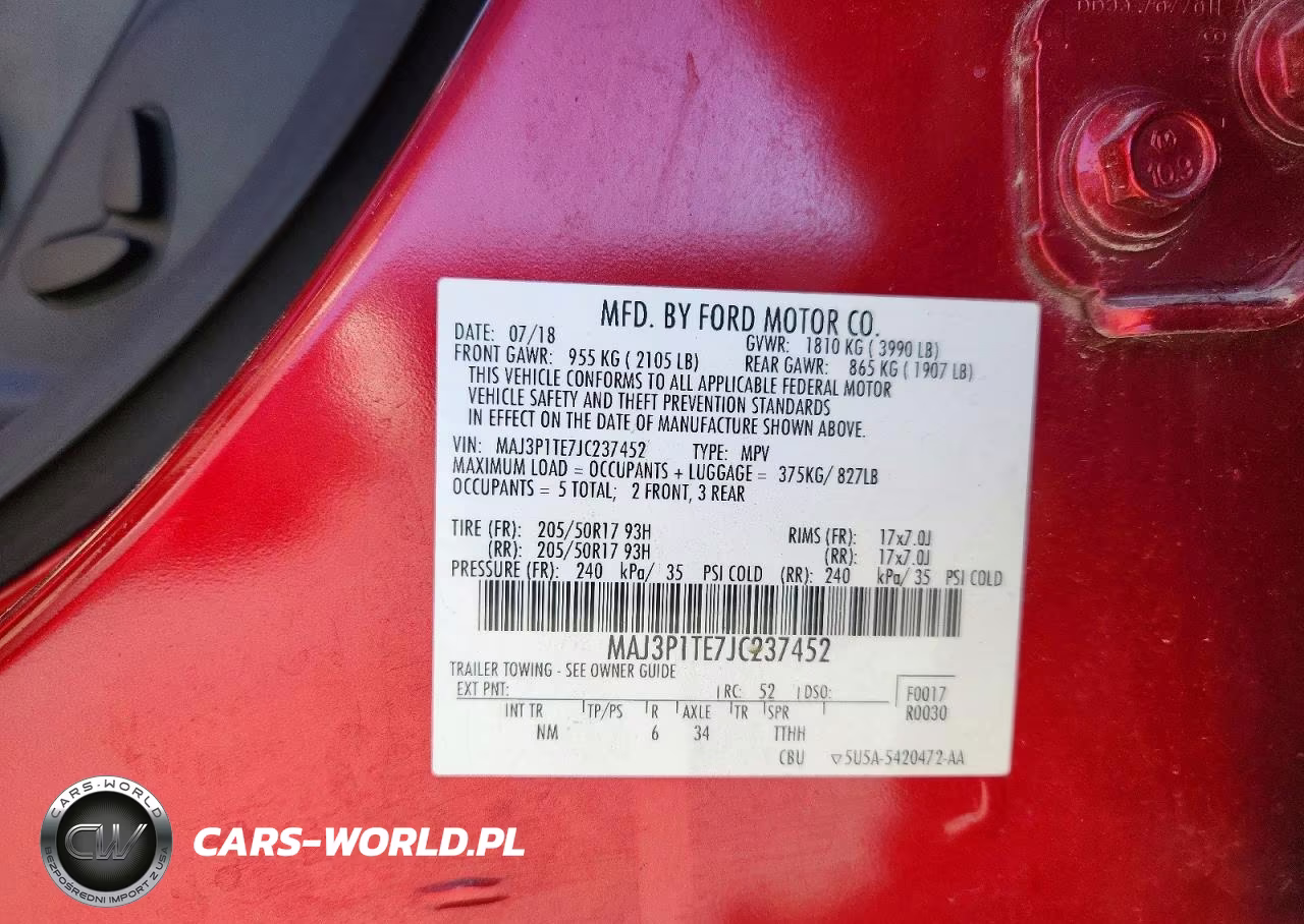 2018 Ford Ecosport Se VIN:MAJ3P1TE7JC237452 - 13