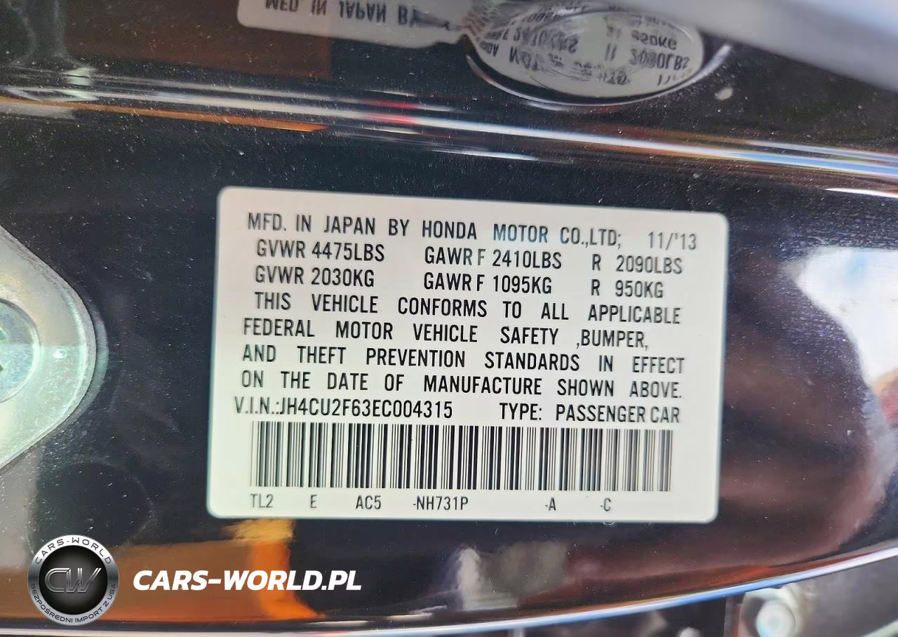 2014 Acura Tsx Tech VIN:JH4CU2F63EC004315 - 13