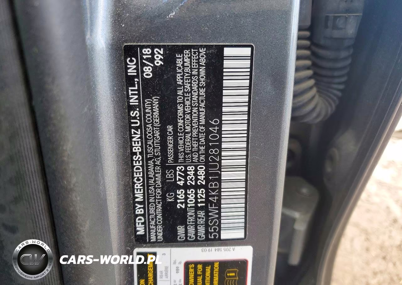 2018 Mercedes-Benz C 300 4Matic VIN:55SWF4KB1JU281046 - 12