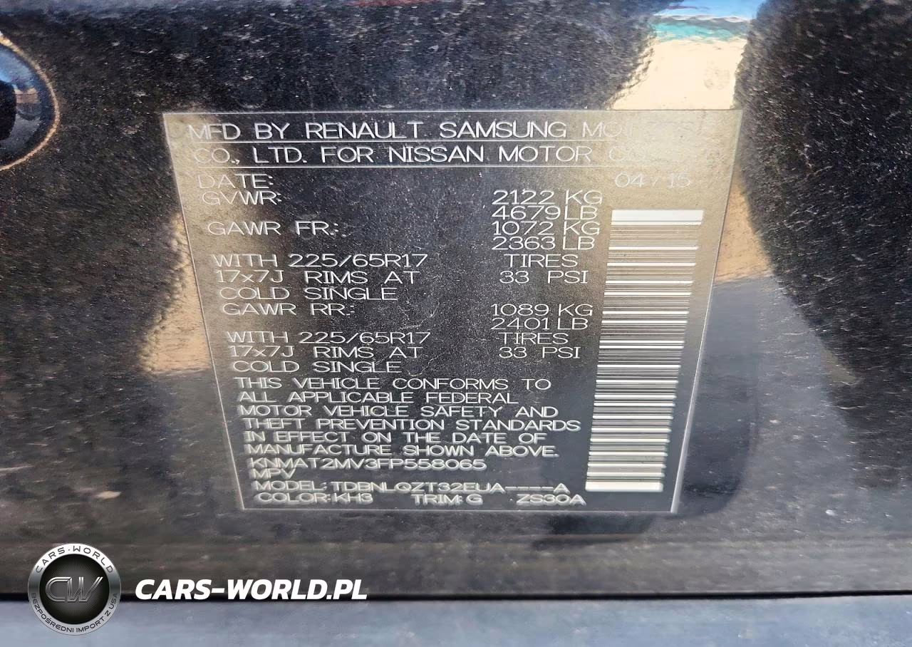 2015 Nissan Rogue Sv VIN:KNMAT2MV3FP558065 - 12