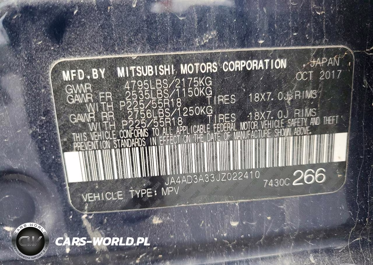 2018 Mitsubishi Outlander Se VIN:JA4AD3A33JZ022410 - 13